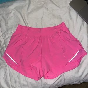 Pink hotty hot lululemon shorts